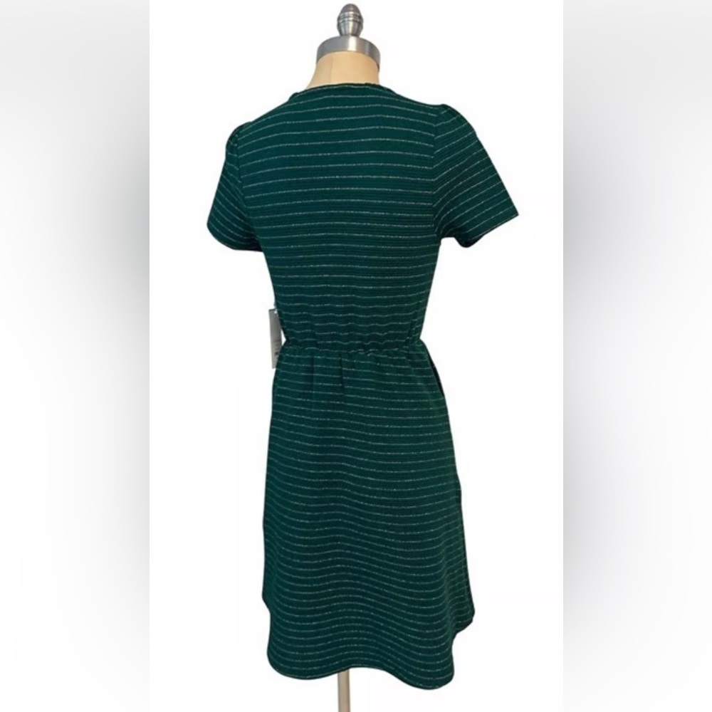 Draper James RSVP Elegant Forest Green Knit Mini Dress, Women’s Sz S - Picture 4 of 13